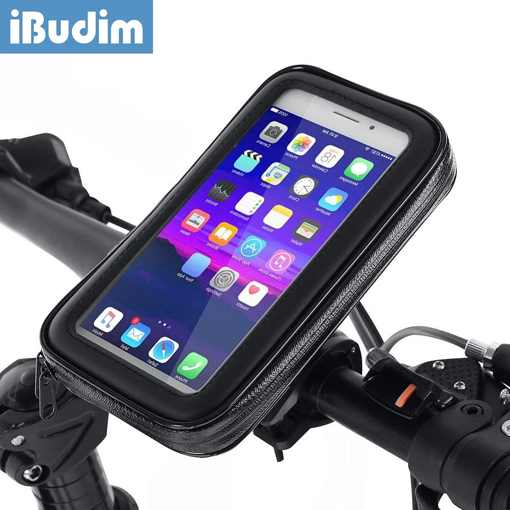 iBudim Waterproof Bicycle Phone Holder Case Bike Motorcycle Handlebar Cellphone Mount Bag GPS Mobile Phone Stand Bracket Cover
iBudim Waterproof Bicycle Phone Holder Case Bike Motorcycle Handlebar Cellphone Mount Bag GPS Mobile Phone Stand Bracket Cover