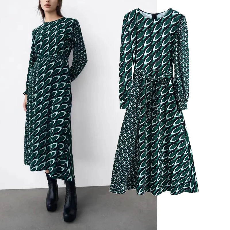 WSL TRAF ZA Spring Print Woman Midi Dresses 2022 O-neck Long Sleeve Casual Dress Chic Lacing Bow Fashion Long Dress Streetwear
WSL TRAF ZA Spring Print Woman Midi Dresses 2022 O-neck Long Sleeve Casual Dress Chic Lacing Bow Fashion Long Dress Streetwear