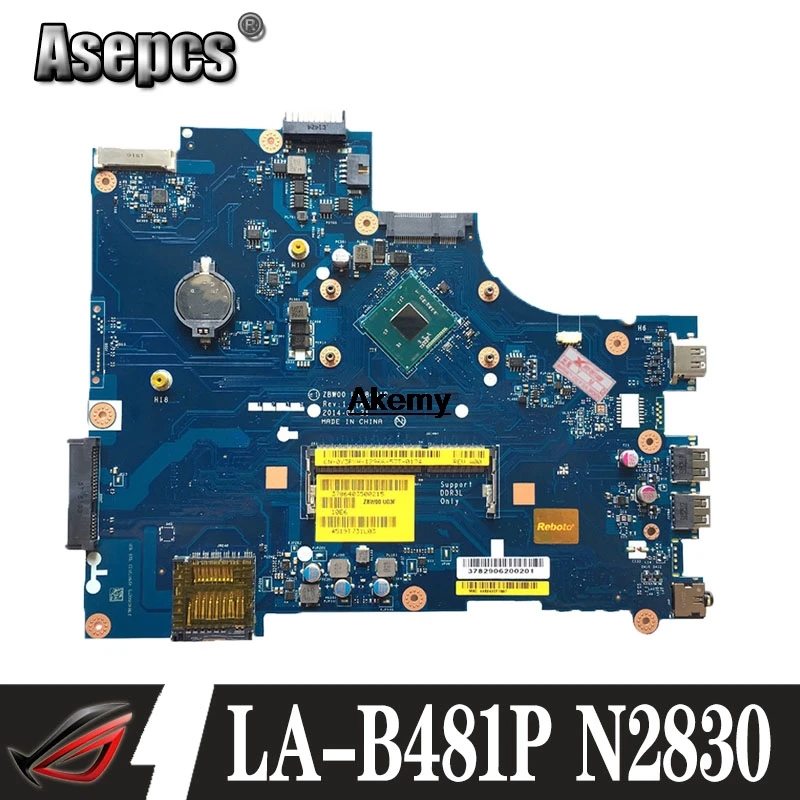 CN 028V9W 28V9W для DELL INSPIRON 15 3531 материнская плата ноутбука ZBW00 LA B481P REV: 1 0 (A00) N2830