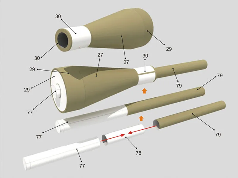 1:1 RPG-7 Rocket 3D Paper Model Can Not Be Launched CS Call of Duty Manual DIY Paper Model Three-dimensional Rocket Paper Model
1:1 RPG-7 Rocket 3D Paper Model Can Not Be Launched CS Call of Duty Manual DIY Paper Model Three-dimensional Rocket Paper Model