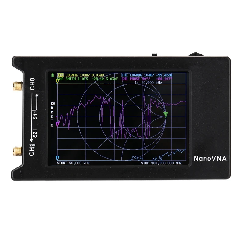 Векторный анализатор сети Nanovna-H 50 кгц-1.5 ГГц, 4-дюймовый ЖК-экран, аккумулятор 1950 мА · ч, Коротковолновая антенна Nanovna-H4
Векторный анализатор сети Nanovna-H 50 кгц-1.5 ГГц, 4-дюймовый ЖК-экран, аккумулятор 1950 мА · ч, Коротковолновая антенна Nanovna-H4