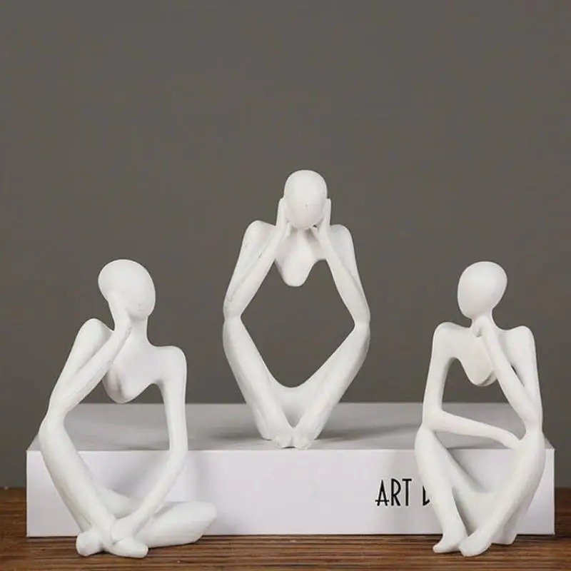Abstract Thinker Statue Resin Sculpture Miniature Figurines Thinker Character European Style Office Home Decoration Accessories
Abstract Thinker Statue Resin Sculpture Miniature Figurines Thinker Character European Style Office Home Decoration Accessories