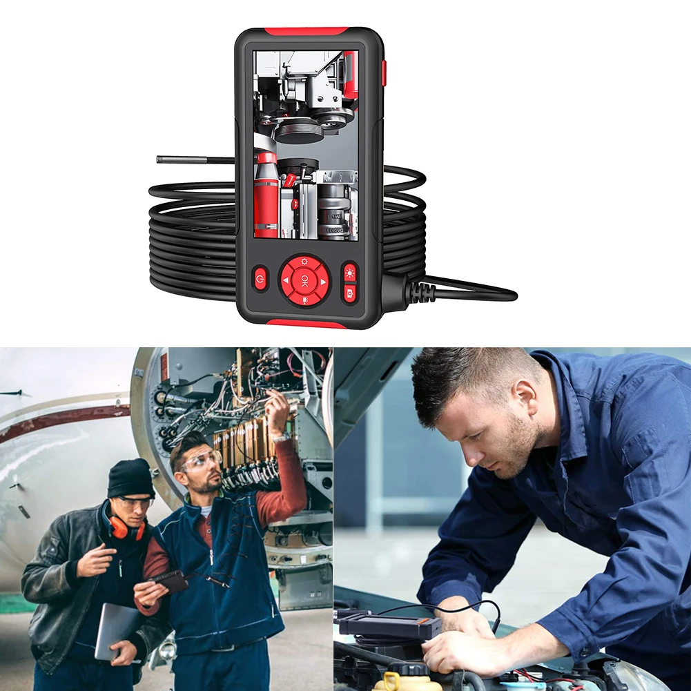 New 8mm Endoscope Camera Waterproof Industrial Borescope with 4.3 HD Screen LED Pipe Inspection Camera Hard Cable Endoscope
New 8mm Endoscope Camera Waterproof Industrial Borescope with 4.3 HD Screen LED Pipe Inspection Camera Hard Cable Endoscope