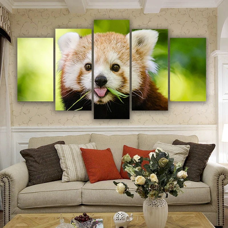 Wall Art Canvas Paintings 5 Pieces Bedroom For Living Room Home Decor Lovely Red Panda Pictures Ailurus Animal Posters
Wall Art Canvas Paintings 5 Pieces Bedroom For Living Room Home Decor Lovely Red Panda Pictures Ailurus Animal Posters