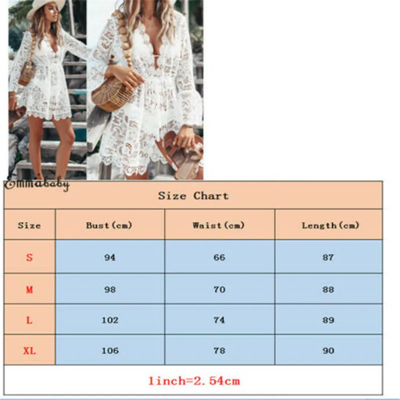 Summer Lace Hollow Crochet Bikini Cover Up Women Swimsuit Floral White Tunic Beach Dress Sarong Wrap Bathing Suit
Summer Lace Hollow Crochet Bikini Cover Up Women Swimsuit Floral White Tunic Beach Dress Sarong Wrap Bathing Suit