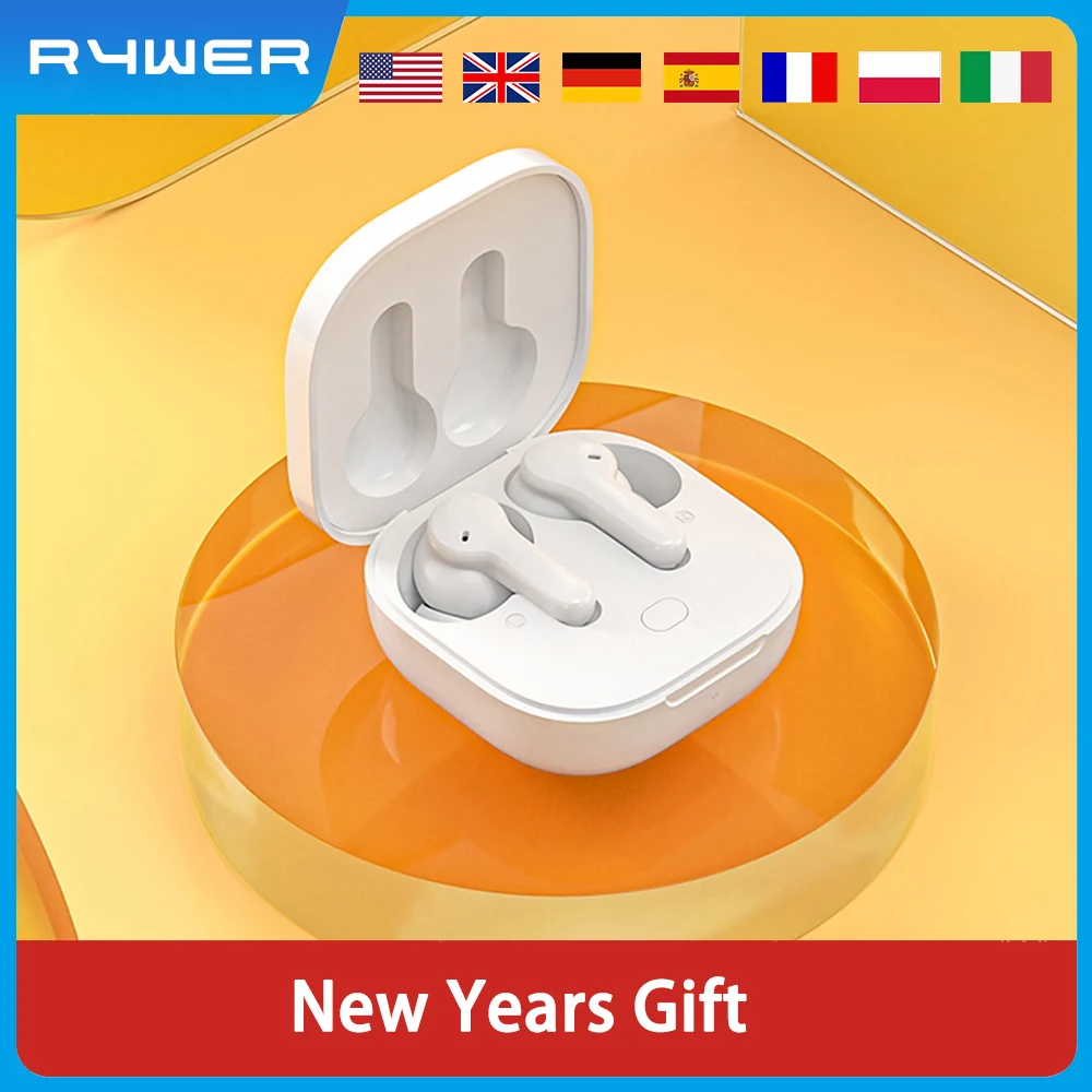 RYWER Bluetooth Headphone V5.1 Wireless TWS Earphone Touch Control Earbuds 4 Microphones ENC HD Call Headset Customizing APP
RYWER Bluetooth Headphone V5.1 Wireless TWS Earphone Touch Control Earbuds 4 Microphones ENC HD Call Headset Customizing APP