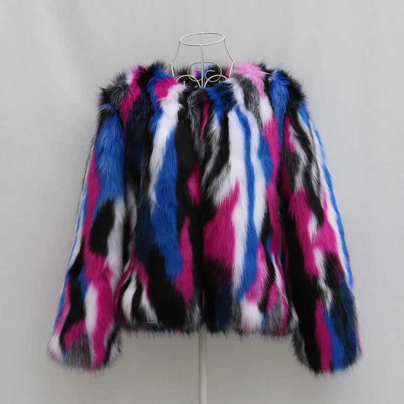 9Xl Women Short Section Mixed Color Imitation Fur Outwears Oversize Autumn Winter Fake Fur Jackets Slim Faux Fur Coats K1287
9Xl Women Short Section Mixed Color Imitation Fur Outwears Oversize Autumn Winter Fake Fur Jackets Slim Faux Fur Coats K1287