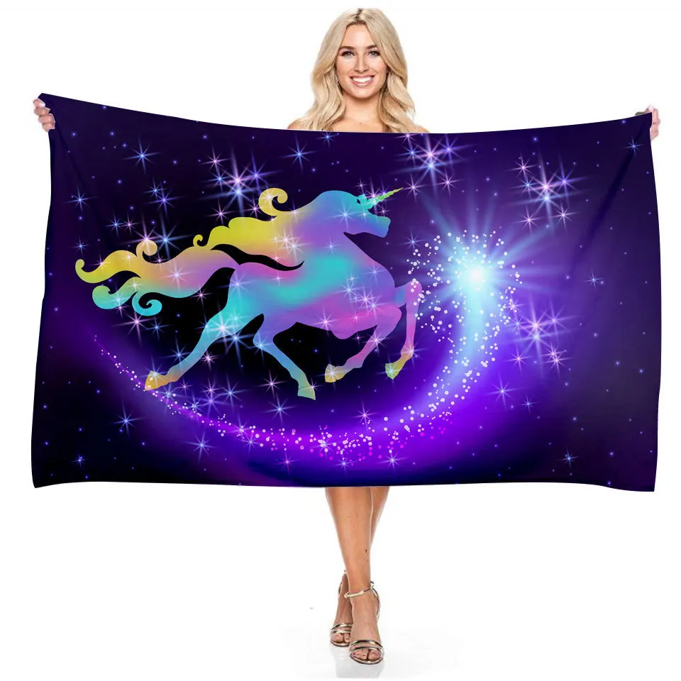 Unicorn Printing Beach Towel Outdoor Quick Drying Swimming Surfing Sport Towels Yoga Mat Beach Chair Blanket 70*140cm
Unicorn Printing Beach Towel Outdoor Quick Drying Swimming Surfing Sport Towels Yoga Mat Beach Chair Blanket 70*140cm