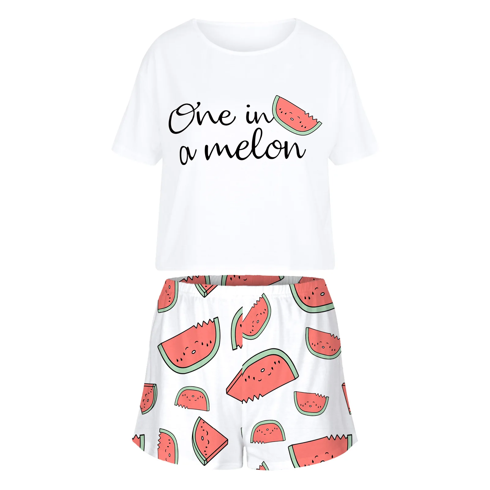 2021 New Summer Avocado Green Print Women Short Sleeve T-shirt Tops Loose Shorts Sleepwear Pajamas Sets Dropshipping
2021 New Summer Avocado Green Print Women Short Sleeve T-shirt Tops Loose Shorts Sleepwear Pajamas Sets Dropshipping