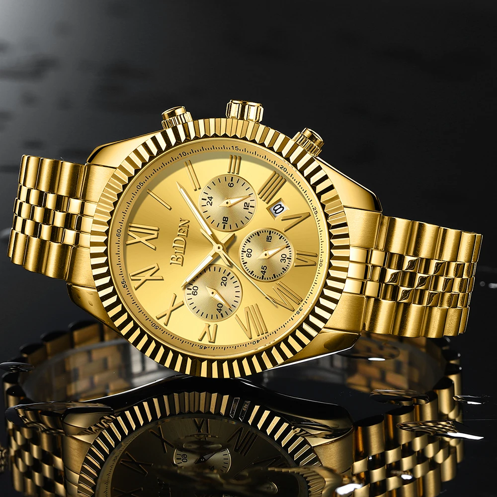 2021 New Automatic Date Mens Watches Top Brand Multifunction Business Gold Quartz Watch For Men Chronograph Dive Jewelry Clocks
2021 New Automatic Date Mens Watches Top Brand Multifunction Business Gold Quartz Watch For Men Chronograph Dive Jewelry Clocks