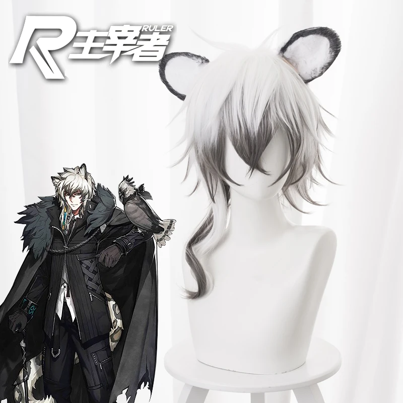 Game Arknights Snow Leopard Silver Gray heart of a cliff white fade gray black with ears cos wig Cosplay hairwear Wig+Wig Cap
Game Arknights Snow Leopard Silver Gray heart of a cliff white fade gray black with ears cos wig Cosplay hairwear Wig+Wig Cap