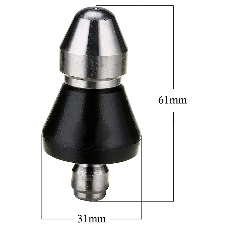 2Pcs Pressure Washer Sewer Jet Nozzle, Quick Connect Pipe Cleaning Water Nozzle, 1/4 Inch 5000 Psi Orifice
2Pcs Pressure Washer Sewer Jet Nozzle, Quick Connect Pipe Cleaning Water Nozzle, 1/4 Inch 5000 Psi Orifice