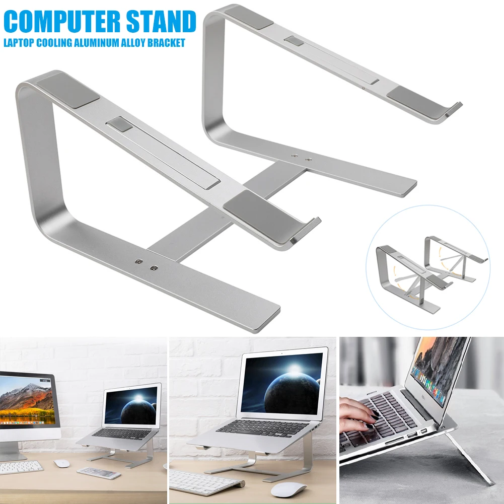 

Алюминий сплав Подставка для ноутбука для струйного принтера Desk охлаждающая рамка для Sleek и прочный ноутбук стенд Riser серебро