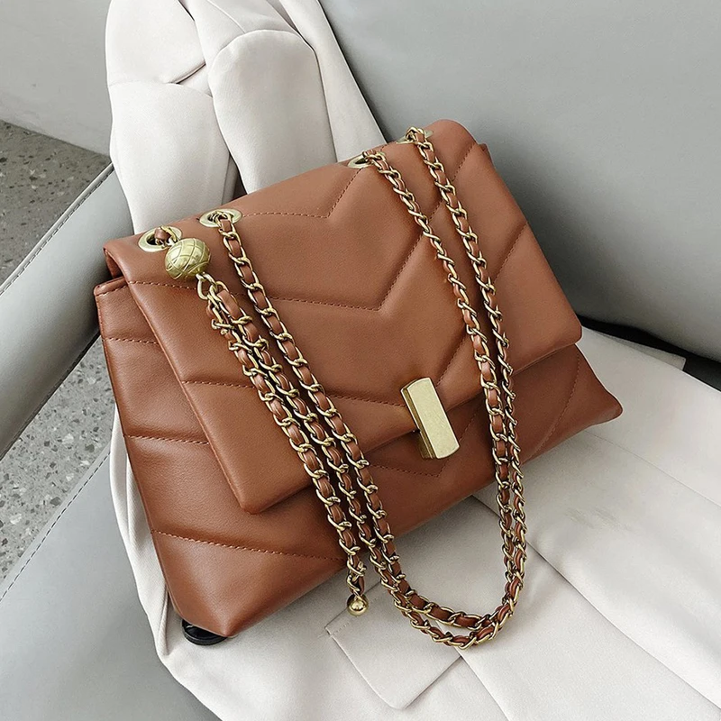 Vintage Chain Designer PU Leather Crossbody Bags For Women 2021 Winter Women's Trend Handbags Branded Trending Cross Body Bag
Vintage Chain Designer PU Leather Crossbody Bags For Women 2021 Winter Women's Trend Handbags Branded Trending Cross Body Bag