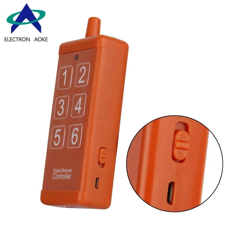 Universal 315/433mhz DC 12V 6 CH RF Wireless Radio Remote Control Switch System Receiver Recharge Transmitter with USB Interface
Universal 315/433mhz DC 12V 6 CH RF Wireless Radio Remote Control Switch System Receiver Recharge Transmitter with USB Interface