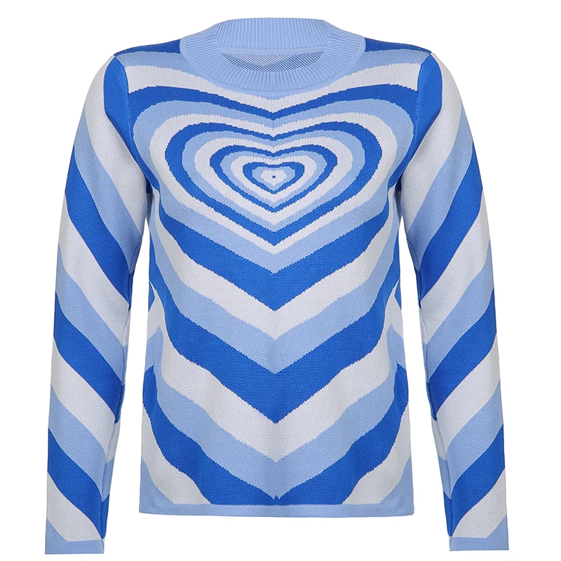 Rockmore Heart Striped Knitted Sweater Y2K Aesthetic Pullovers Sweater For Girls Sweet Long Sleeve Turtleneck Jumper Autumn 2021
Rockmore Heart Striped Knitted Sweater Y2K Aesthetic Pullovers Sweater For Girls Sweet Long Sleeve Turtleneck Jumper Autumn 2021
