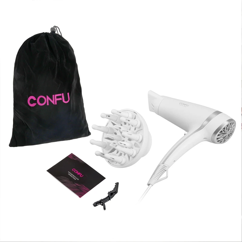 CONFU Ionic Hair Dryer Professional Electric Negative Ion Hairdryer 1875W Fast Drying Low Noise Blow Dryer Salon Styling Tools
CONFU Ionic Hair Dryer Professional Electric Negative Ion Hairdryer 1875W Fast Drying Low Noise Blow Dryer Salon Styling Tools
