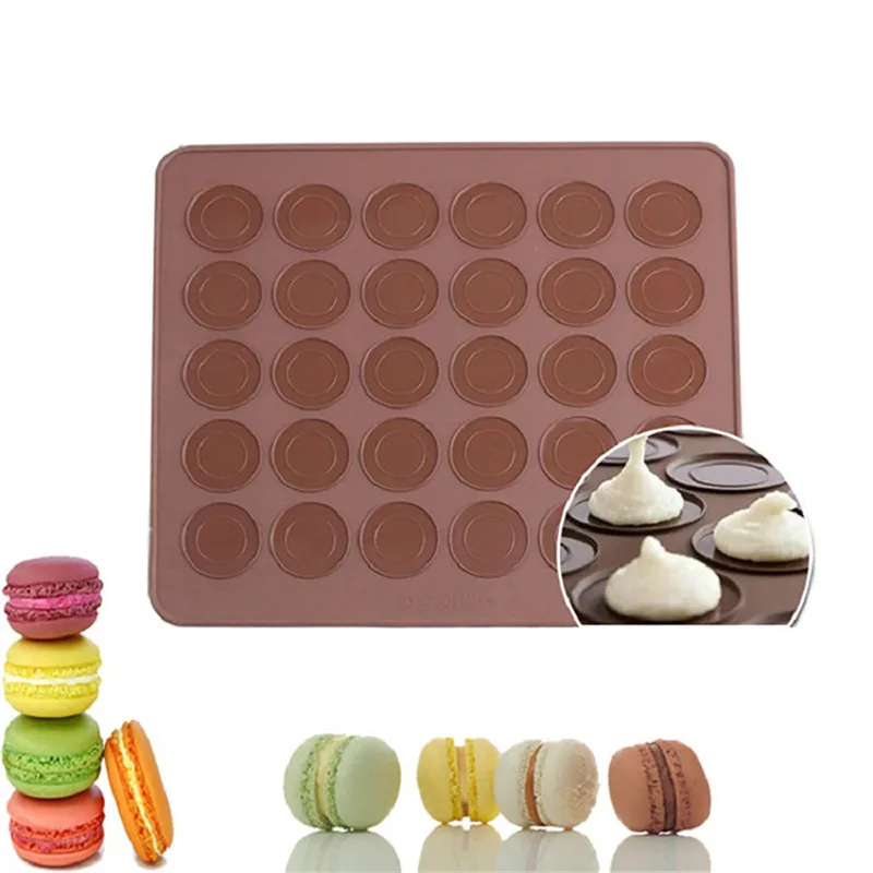 2PCS Non-Stick Silicone Macaron Macaroon Pastry Oven Baking Mould Sheet Mat 30-Cavity DIY Mold Baking Mat Cake Tools Bakeware
2PCS Non-Stick Silicone Macaron Macaroon Pastry Oven Baking Mould Sheet Mat 30-Cavity DIY Mold Baking Mat Cake Tools Bakeware