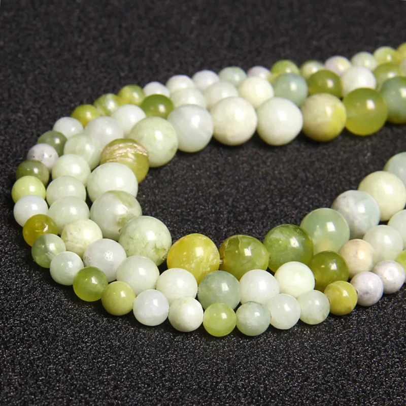 Wholesale Natural Green Natural Russian Flower Jades Stone Beads 4/6/8/10/12 mm Round Polished Loose Beads for Jewelry Making
Wholesale Natural Green Natural Russian Flower Jades Stone Beads 4/6/8/10/12 mm Round Polished Loose Beads for Jewelry Making