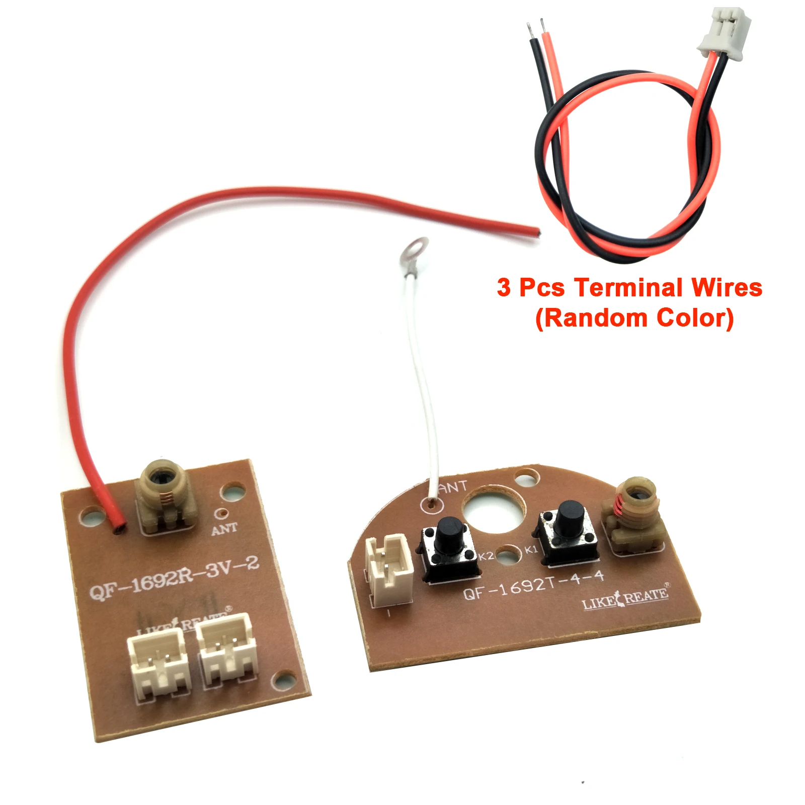 EUDAX 2CH RC Remote Control 27MHz Circuit PCB Transmitter and Receiver Board with Antenna Radio System for DIY Car Boat Toy
EUDAX 2CH RC Remote Control 27MHz Circuit PCB Transmitter and Receiver Board with Antenna Radio System for DIY Car Boat Toy