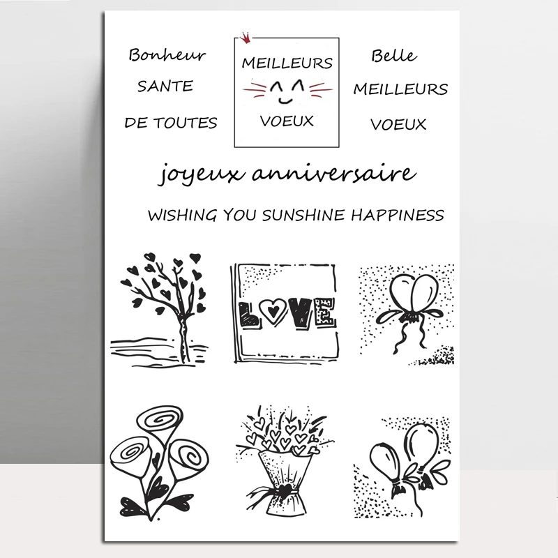 ZhuoAng Balloons And Flowers Clear Stamps for DIY Scrapbooking Photo Album Card Making DIY Decoration Supply
ZhuoAng Balloons And Flowers Clear Stamps for DIY Scrapbooking Photo Album Card Making DIY Decoration Supply