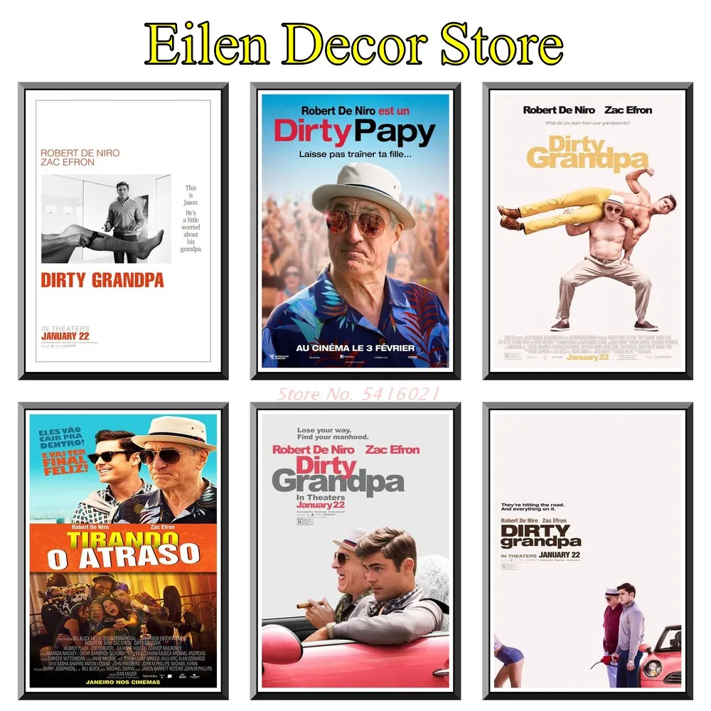 Dirty Grandpa Movie Poster Painting Retro Poster Wall Posters Funny Decorative Painting Art Printing Posters & Prints 42X30cm
Dirty Grandpa Movie Poster Painting Retro Poster Wall Posters Funny Decorative Painting Art Printing Posters & Prints 42X30cm