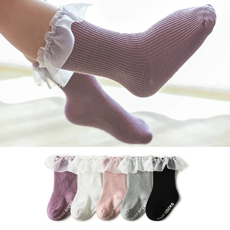 Toddler Baby Girls Frilly Lace Trim Cotton Socks Ribbed Striped Solid Color Newborn Infants Princess Non-Slip Letters Bottom Sto
Toddler Baby Girls Frilly Lace Trim Cotton Socks Ribbed Striped Solid Color Newborn Infants Princess Non-Slip Letters Bottom Sto