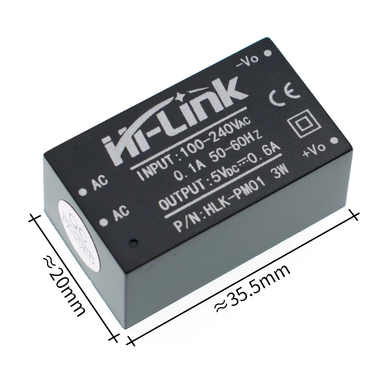 10 шт./лот HLK PM01 PM03 PM12 AC DC 220 В до 5 мини модуль питания интеллектуальный бытовой