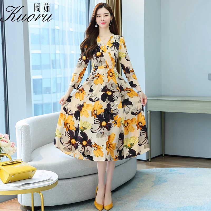 Autumn Size 4XL Women Midi Dress Yellow Chiffon Sukienka W Kwiaty Wrap Corset Dresses For Casual V Neck Long Sleeve Vestidos
Autumn Size 4XL Women Midi Dress Yellow Chiffon Sukienka W Kwiaty Wrap Corset Dresses For Casual V Neck Long Sleeve Vestidos