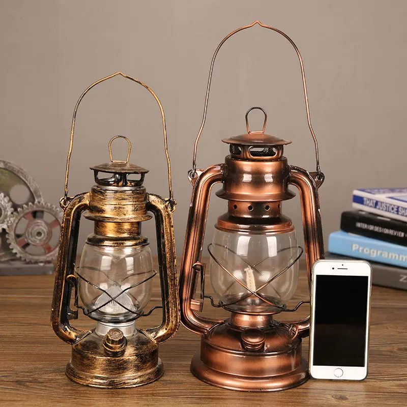 Керосиновая лампа в стиле ретро классический портативный светильник для