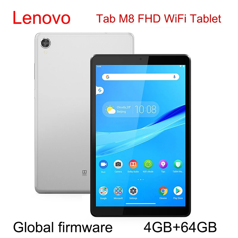 

Original Lenovo Tab M8 (FHD) TB-8705F 8.0 inch Tablets 4GB RAM 64GB ROM Android 9.0 Helio P22T Octa Core GPS 13MP