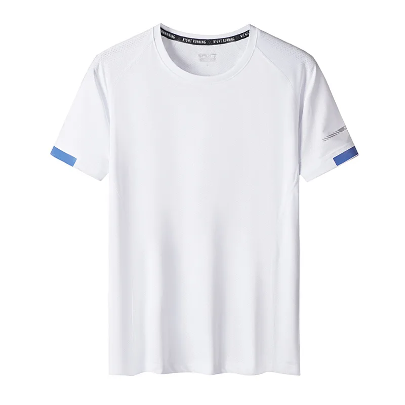 Quick Dry Sport T Shirt Men'S 2022 Short Sleeves Summer Casual White Plus OverSize 6XL 7XL 8XL 9XL Top Tees GYM Tshirt Clothes | Мужская