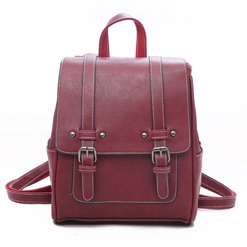 Classic Casual Ladies Small Double Back PU Leather Trend Backpack Korean Style Small Bag Outdoor Dawstring&Buckle Black BagLD964
Classic Casual Ladies Small Double Back PU Leather Trend Backpack Korean Style Small Bag Outdoor Dawstring&Buckle Black BagLD964