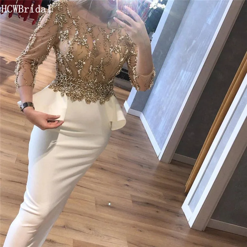 Abendkleider White Arabic Evening Dress Luxury Beading Crystals Sheath Special Occasion Dresses Prom Custom Made Robe De Soiree
Abendkleider White Arabic Evening Dress Luxury Beading Crystals Sheath Special Occasion Dresses Prom Custom Made Robe De Soiree