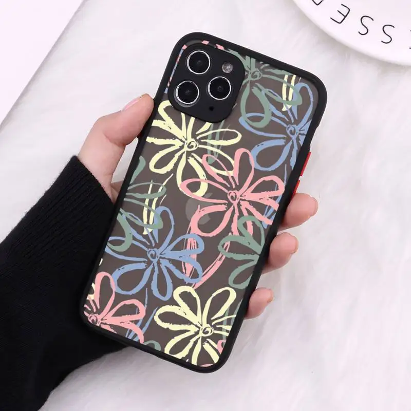 Phone Case For iPhone 12 11 Mini Pro XR XS Max 7 8 Plus X Cute cartoon daisy flower Matte transparent Cover
Phone Case For iPhone 12 11 Mini Pro XR XS Max 7 8 Plus X Cute cartoon daisy flower Matte transparent Cover
