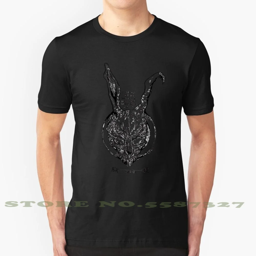 Фото Черно белая футболка Donnie Darko для мужчин и женщин Frank Metaphysics Rabbit Хэллоуина Монстр х