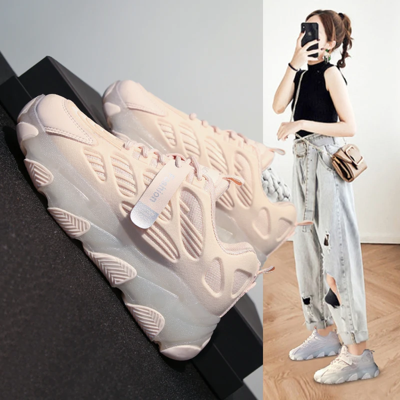 Women Platform Chunky Sneakers 2020 Designers Fashion Lace Up Casual Shoes Woman Tennis Basket Female Vulcanized Shoes Autumn
Women Platform Chunky Sneakers 2020 Designers Fashion Lace Up Casual Shoes Woman Tennis Basket Female Vulcanized Shoes Autumn