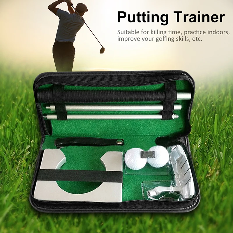 Portable Golf Putter Gifts Kit With Golf Ball Hole-Cup For Travel Indoor Outdoor Tranning Golf Putting Practice
Portable Golf Putter Gifts Kit With Golf Ball Hole-Cup For Travel Indoor Outdoor Tranning Golf Putting Practice