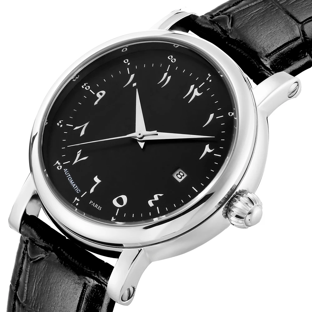 

Arabic Timepieces Automatic Man Wristwatch Arab Numerals Male Mechanical Clock Islamic Montres Mécaniques Automatique Homme