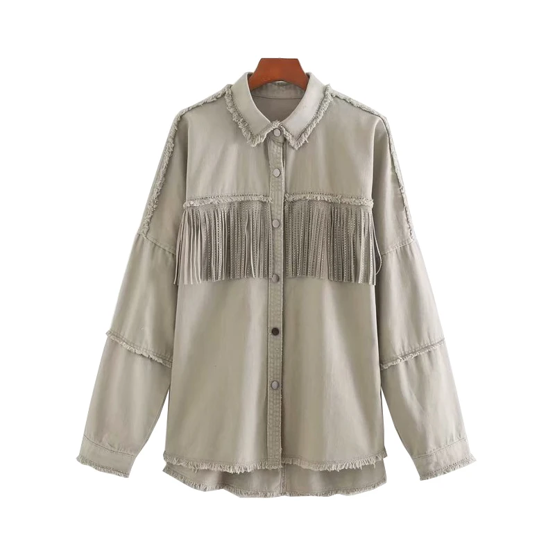 Women Fringe Frayed Denim Jacket Tops 2020 Fashion New Oversized Vintage Long Sleeve Coats Female Casual Loose Tassel Outerwear
Women Fringe Frayed Denim Jacket Tops 2020 Fashion New Oversized Vintage Long Sleeve Coats Female Casual Loose Tassel Outerwear