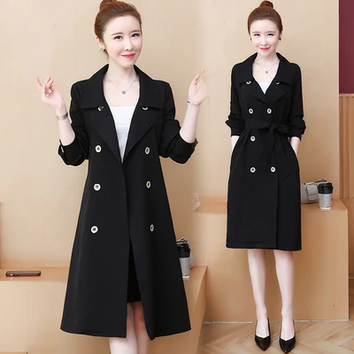 Double Breasted Plus Size Trench Coat Windbreaker Office Lady Brand Designer Women Clothes Female Clothing Overcoat Long Coats
Double Breasted Plus Size Trench Coat Windbreaker Office Lady Brand Designer Women Clothes Female Clothing Overcoat Long Coats