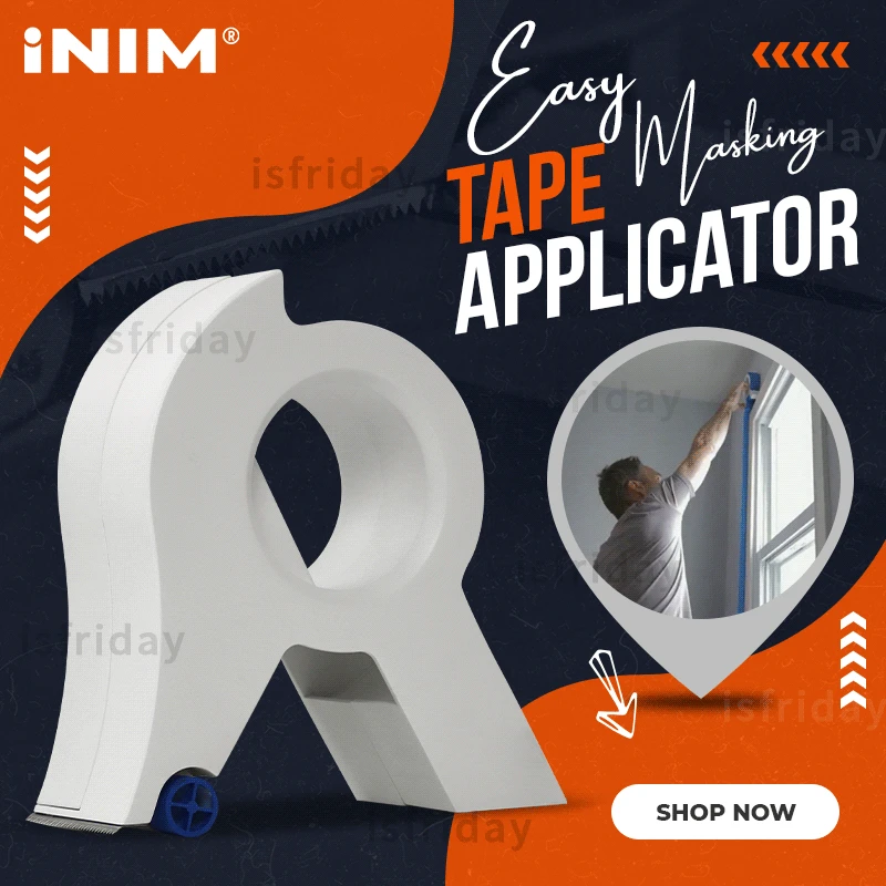 INIM® Easy Masking Tape Applicator Painter Fast Precise Tape Cutting for Doors Cabinets Window Panes Home Accessories
INIM® Easy Masking Tape Applicator Painter Fast Precise Tape Cutting for Doors Cabinets Window Panes Home Accessories