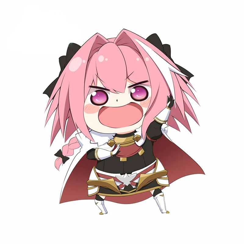 Cartoon Fate Apocrypha Astolfo Pink Uniform Windshield Decal Bumper Laptop Motorcycle Car Sticker Trunk Exterior Decor KK13x11cm
Cartoon Fate Apocrypha Astolfo Pink Uniform Windshield Decal Bumper Laptop Motorcycle Car Sticker Trunk Exterior Decor KK13x11cm