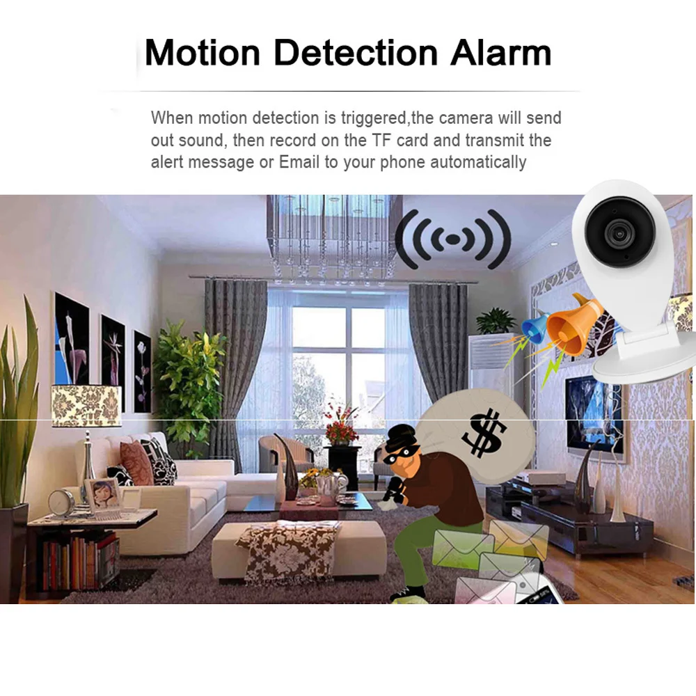 SHIWOJIA 1080P Cloud Storage IP Camera Indoor Wifi Security Home Surveillance System Night Vision for Home/Office/Baby Monitor |