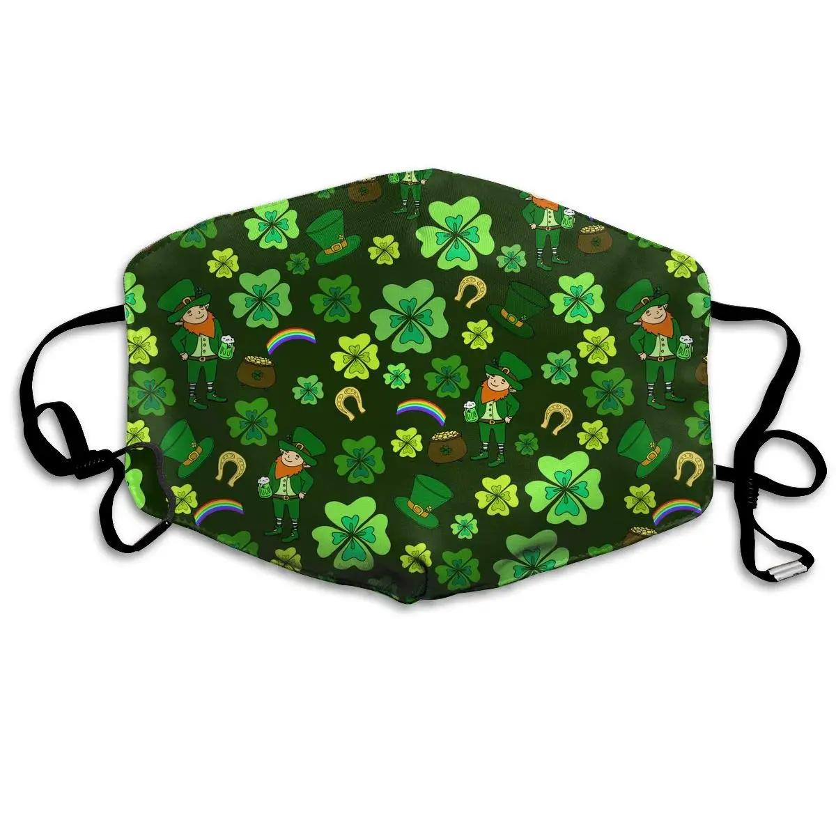 St. Patrick's Day Four-Leaf Clover Green Leprechaun Washable Reusable Mask, Cotton Anti Dust Half Face Mouth Mask For Kids
St. Patrick's Day Four-Leaf Clover Green Leprechaun Washable Reusable Mask, Cotton Anti Dust Half Face Mouth Mask For Kids