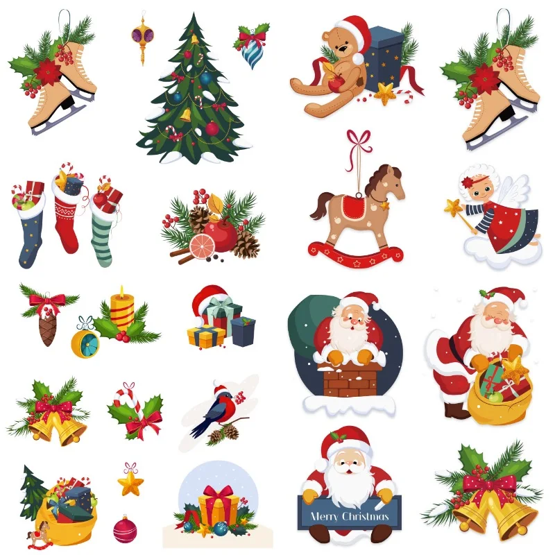 Merry Christmas Iron on Patches For Clothing Printed DIY Santa Claus Thermo Stickers Patch On T shirt Appliques Stripes Badges
Merry Christmas Iron on Patches For Clothing Printed DIY Santa Claus Thermo Stickers Patch On T shirt Appliques Stripes Badges