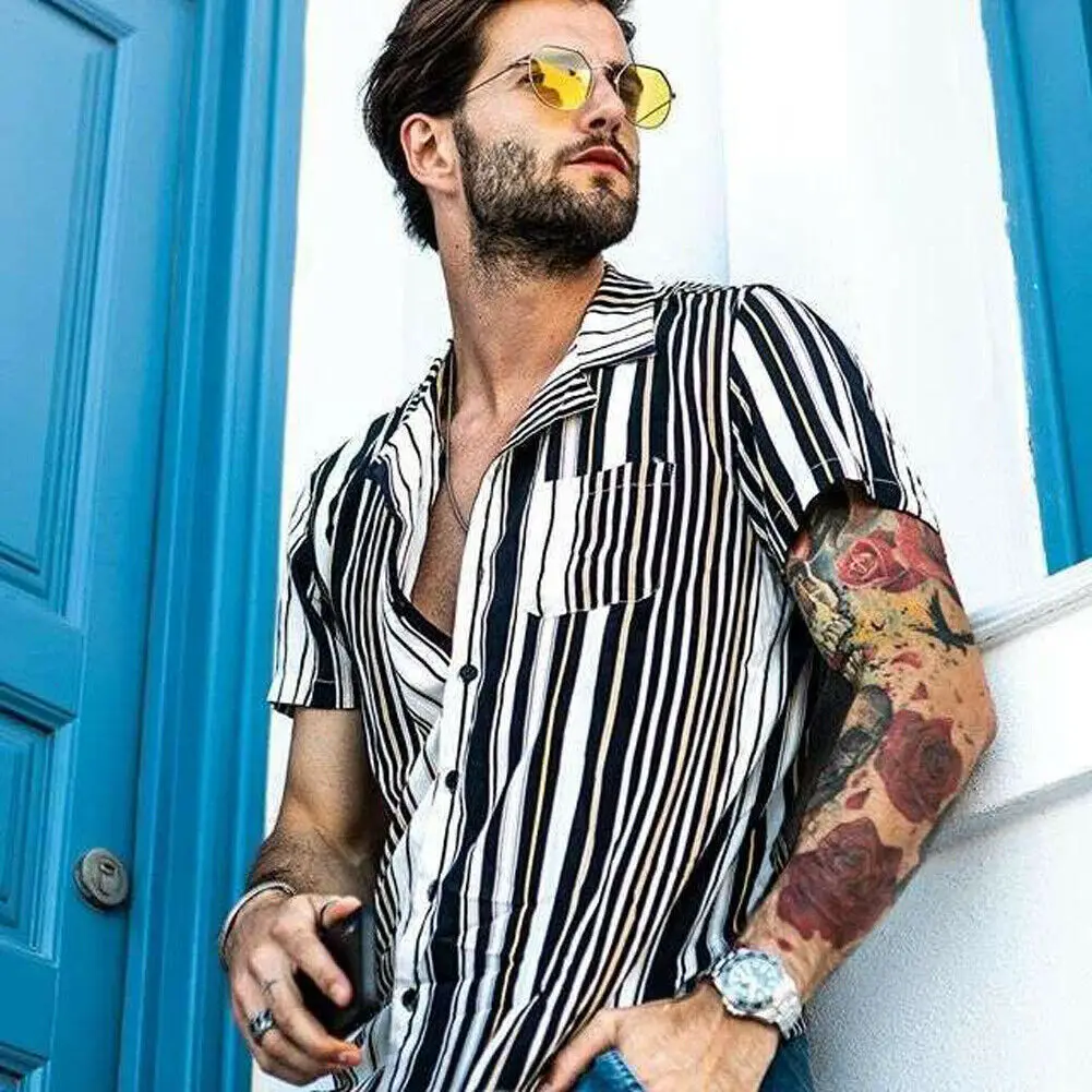 New Fashion Men's Hawaiian Shirts Summer Floral Printed Beach Short Sleeve Slim Camp Shirt Tops Fitness Blouse Tee Clothes
New Fashion Men's Hawaiian Shirts Summer Floral Printed Beach Short Sleeve Slim Camp Shirt Tops Fitness Blouse Tee Clothes
