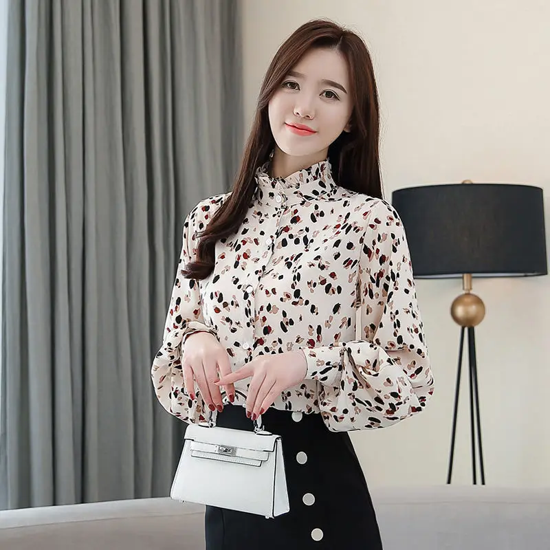 Blouse Women 2021 Chiffon Shirt Women's Lantern Sleeve Shirt Long Sleeve Spring Autumn Loose Shirt Blusas Mujer De Moda
Blouse Women 2021 Chiffon Shirt Women's Lantern Sleeve Shirt Long Sleeve Spring Autumn Loose Shirt Blusas Mujer De Moda