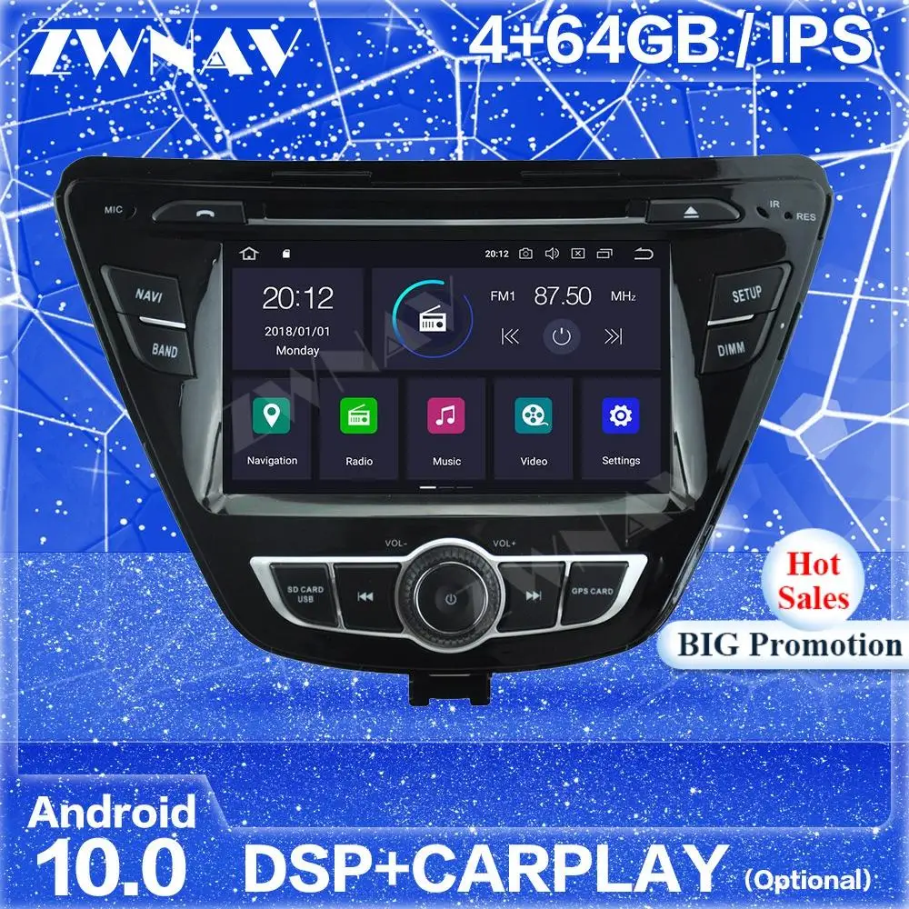 IPS Android 10 экран GPS для Hyundai Elantra 2014 2015 2016 2017 2018 Avante автомобильное радио стерео Мультимедийный Плеер головное устройство
IPS Android 10 экран GPS для Hyundai Elantra 2014 2015 2016 2017 2018 Avante автомобильное радио стерео Мультимедийный Плеер головное устройство