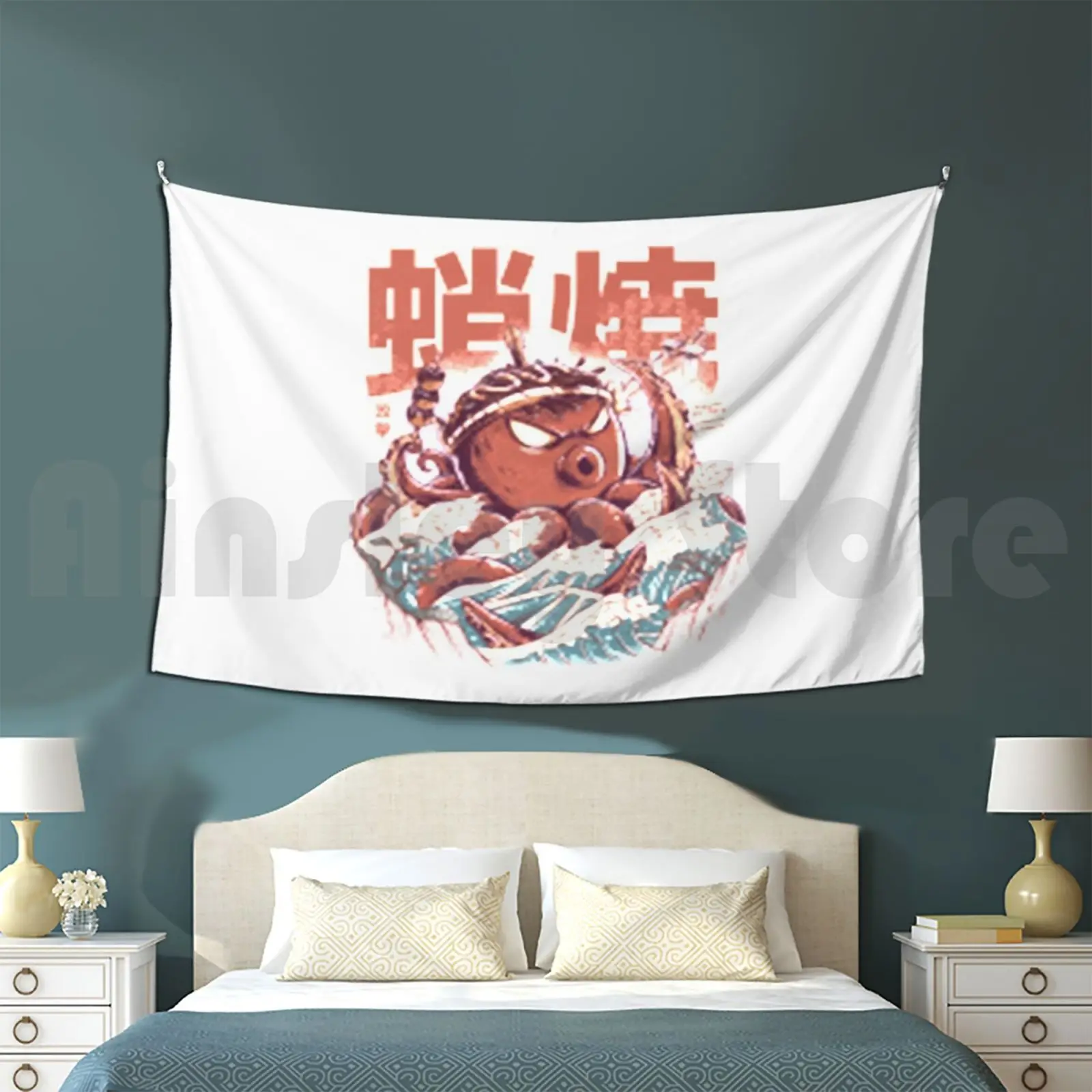 Takoyaki Attack Tapestry Living Room Bedroom Monsters Water Monster Creature Ocean Sea Fight Sushi Japanese Art Funy
Takoyaki Attack Tapestry Living Room Bedroom Monsters Water Monster Creature Ocean Sea Fight Sushi Japanese Art Funy